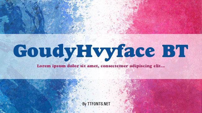 GoudyHvyface BT example