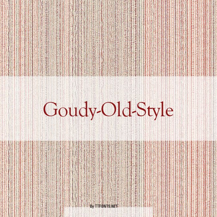 Goudy-Old-Style example