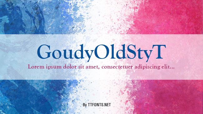 GoudyOldStyT example