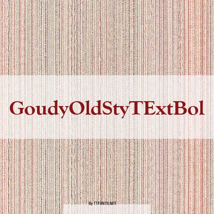 GoudyOldStyTExtBol example
