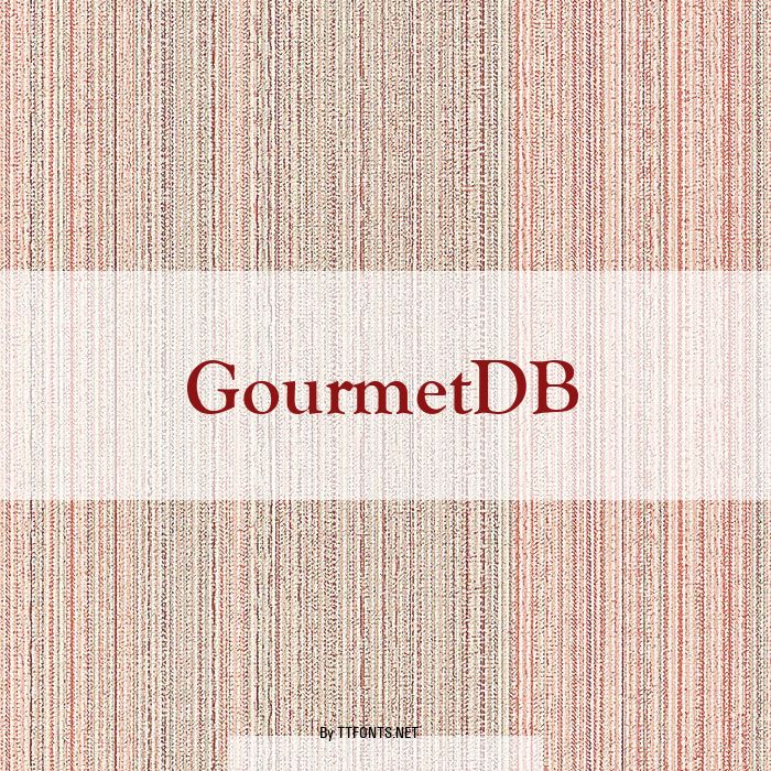 GourmetDB example