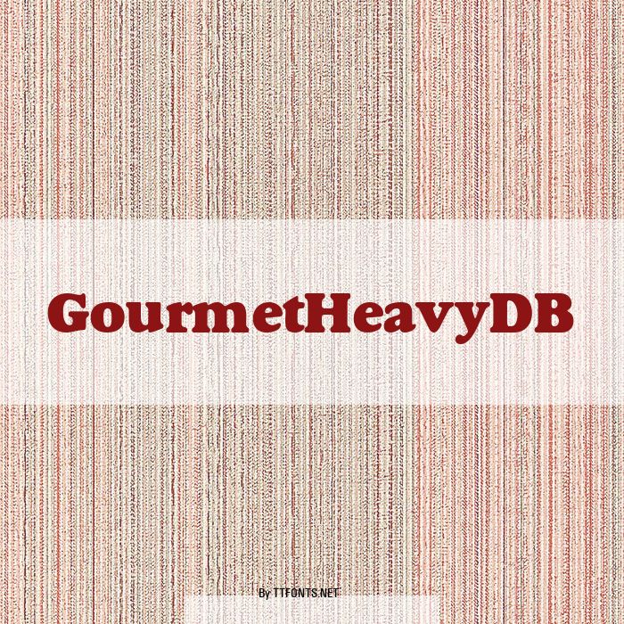 GourmetHeavyDB example