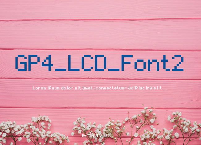 GP4_LCD_Font2 example