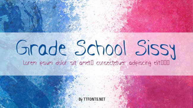 Grade School Sissy example
