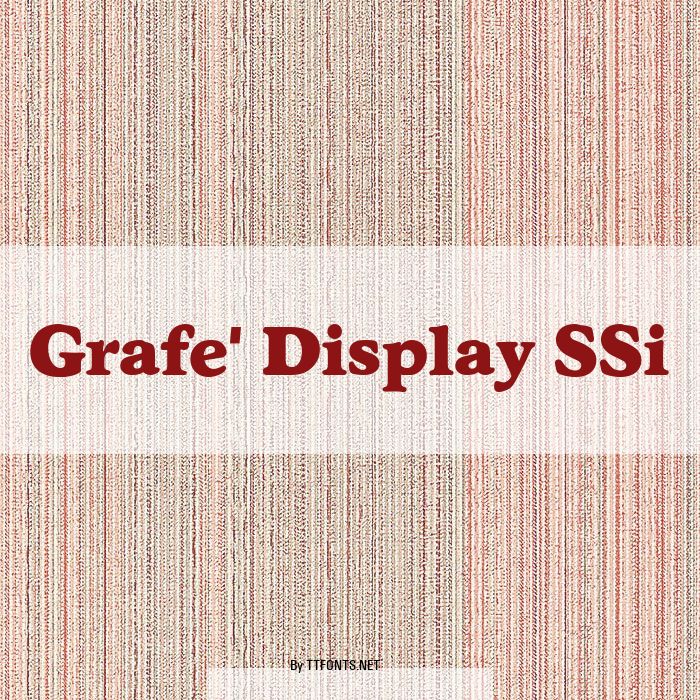 Grafe' Display SSi example