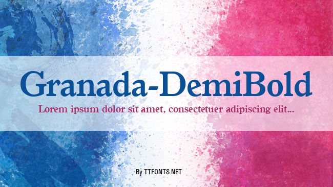 Granada-DemiBold example