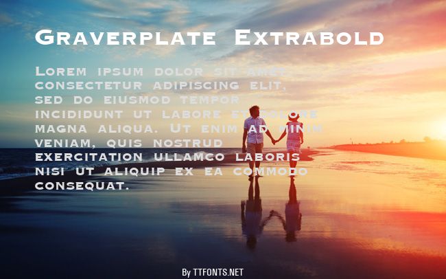 Graverplate Extrabold example