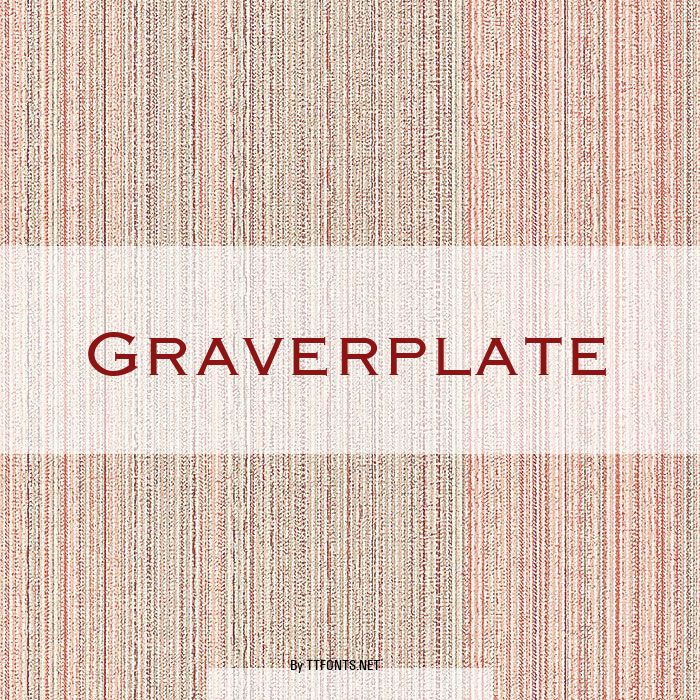 Graverplate example