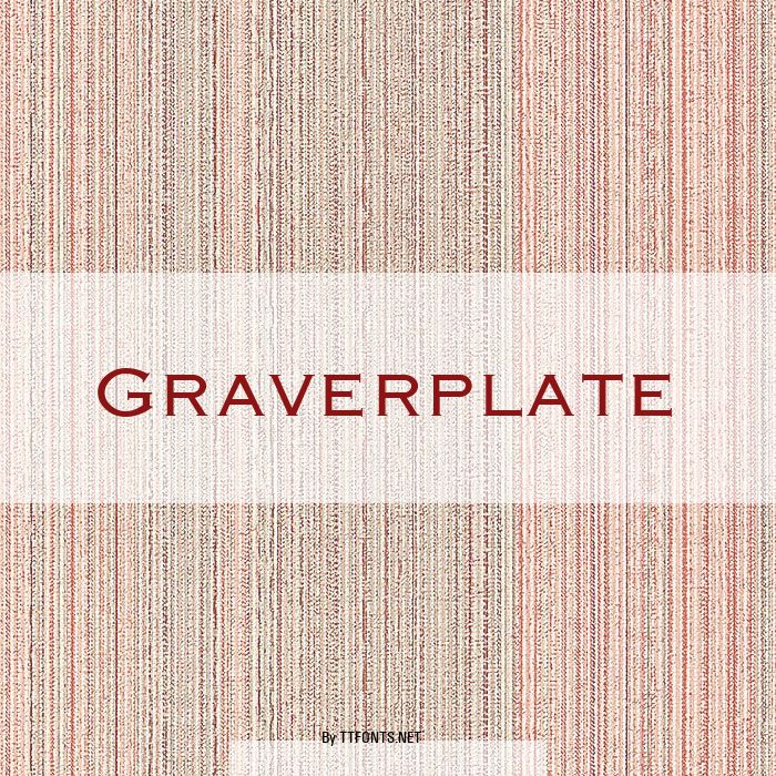 Graverplate example