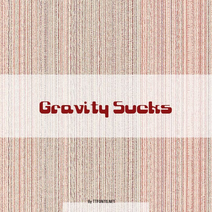 Gravity Sucks example