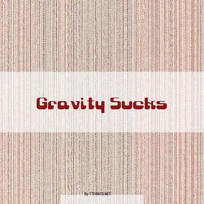 Gravity Sucks example