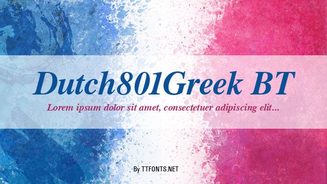 Dutch801Greek BT example