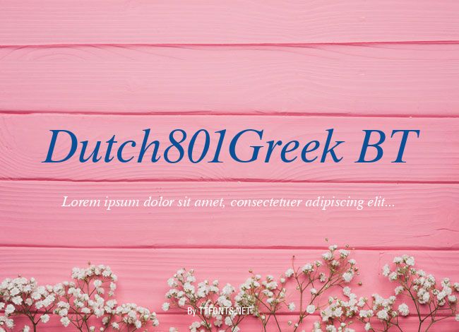 Dutch801Greek BT example