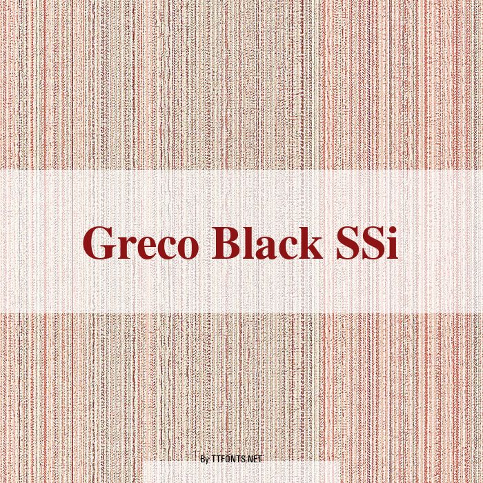 Greco Black SSi example