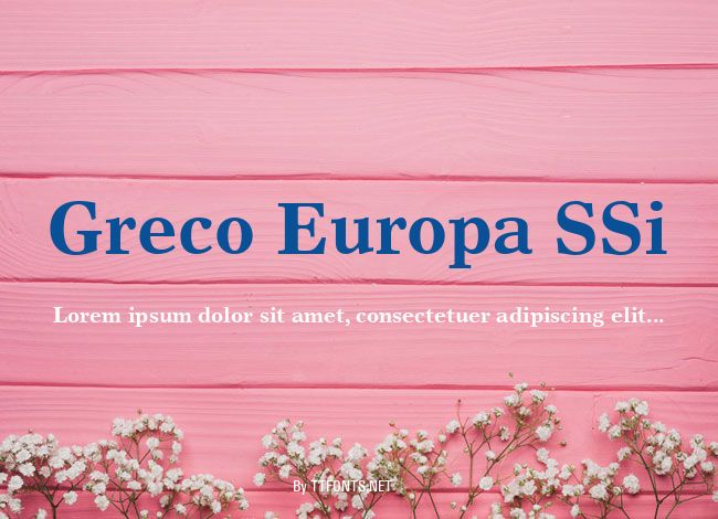 Greco Europa SSi example