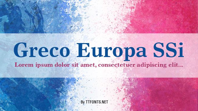 Greco Europa SSi example