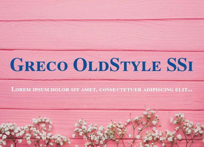 Greco OldStyle SSi example