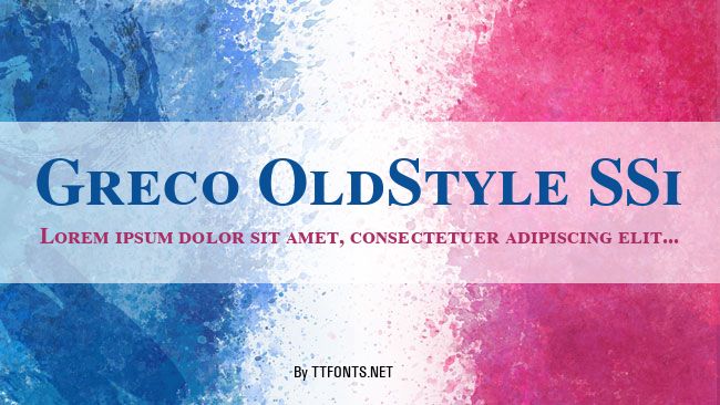 Greco OldStyle SSi example