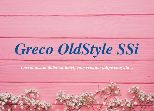 Greco OldStyle SSi example