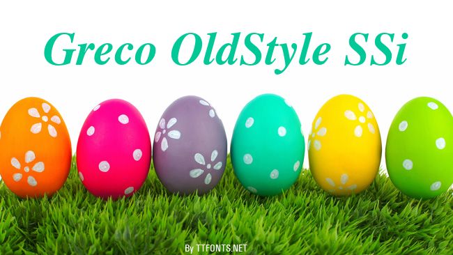 Greco OldStyle SSi example
