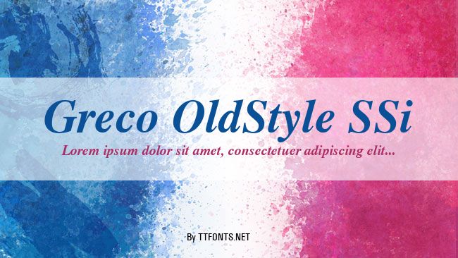 Greco OldStyle SSi example