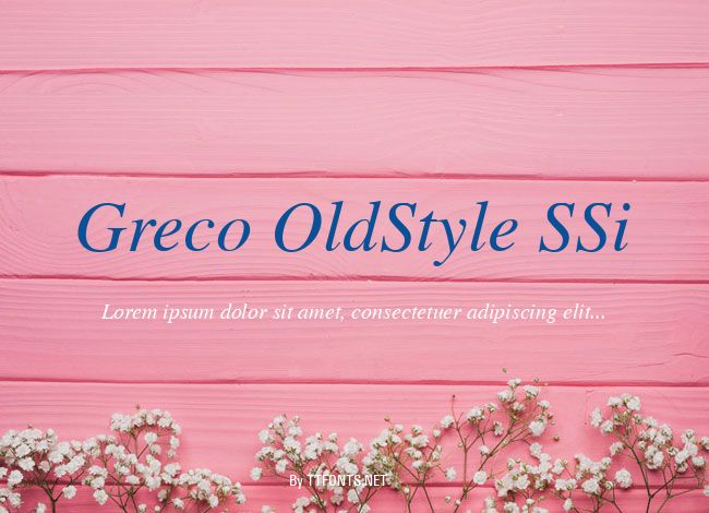 Greco OldStyle SSi example