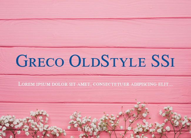 Greco OldStyle SSi example