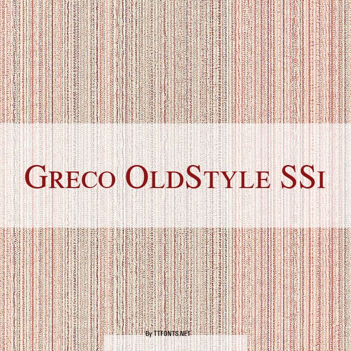 Greco OldStyle SSi example