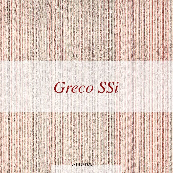 Greco SSi example
