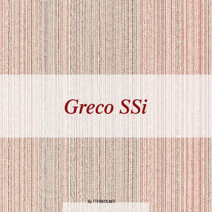 Greco SSi example