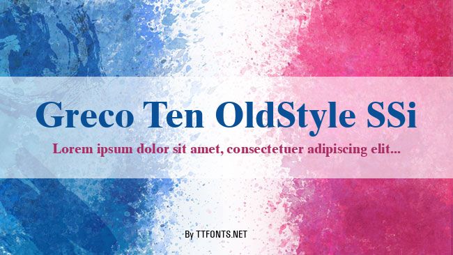 Greco Ten OldStyle SSi example