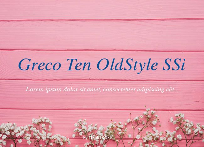 Greco Ten OldStyle SSi example