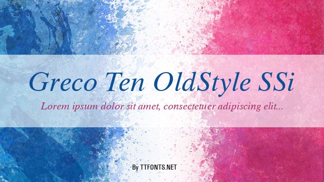 Greco Ten OldStyle SSi example