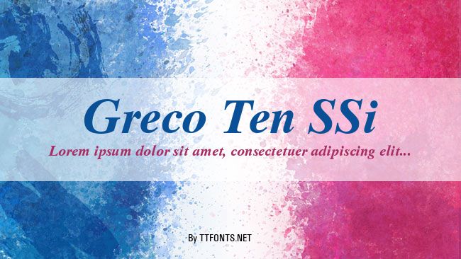 Greco Ten SSi example