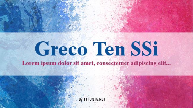 Greco Ten SSi example