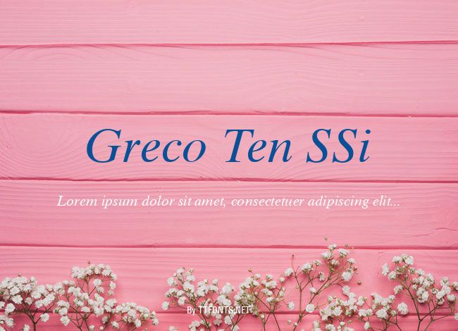 Greco Ten SSi example