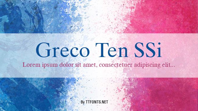 Greco Ten SSi example