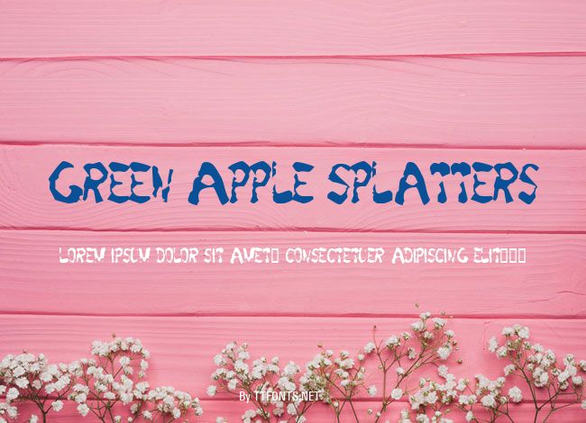 Green Apple Splatters example