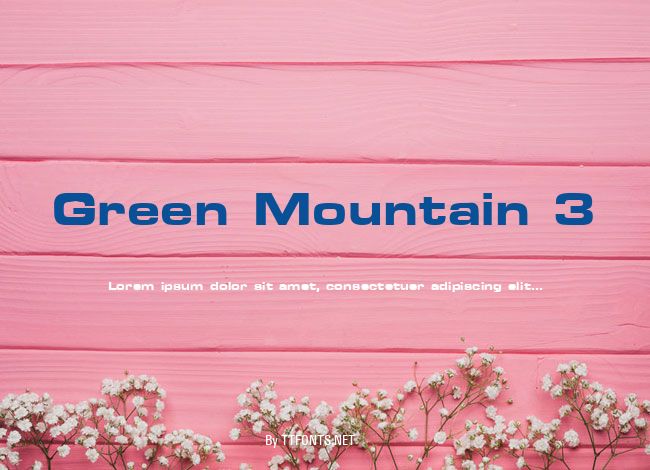 Green Mountain 3 example
