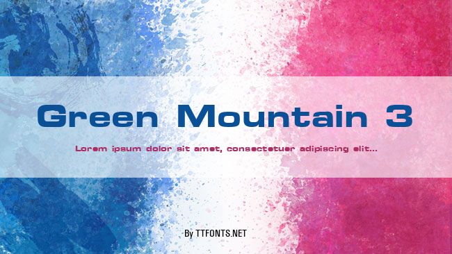 Green Mountain 3 example