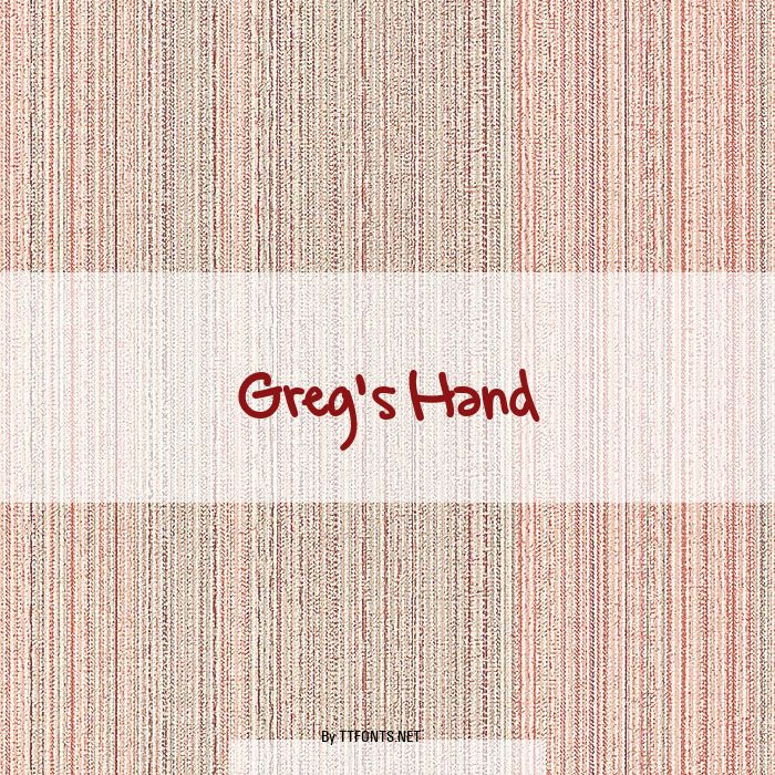Greg's Hand example