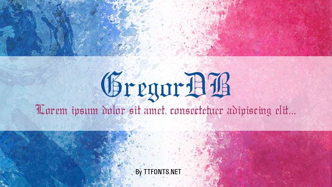 GregorDB example