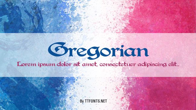 Gregorian example