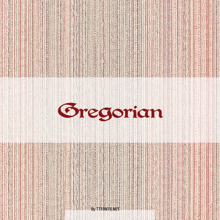 Gregorian example