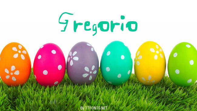 Gregorio example