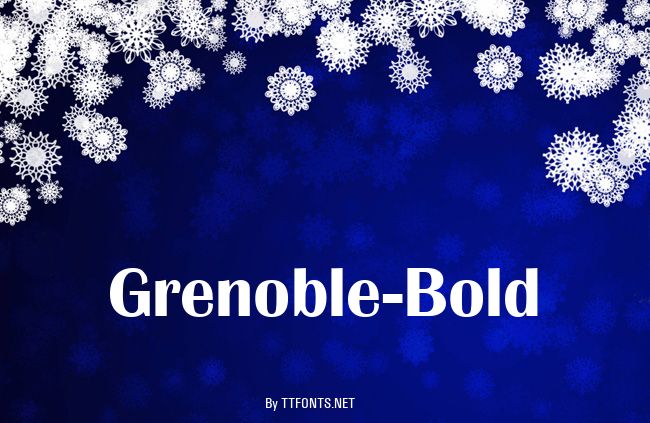 Grenoble-Bold example