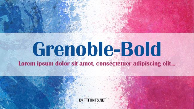 Grenoble-Bold example