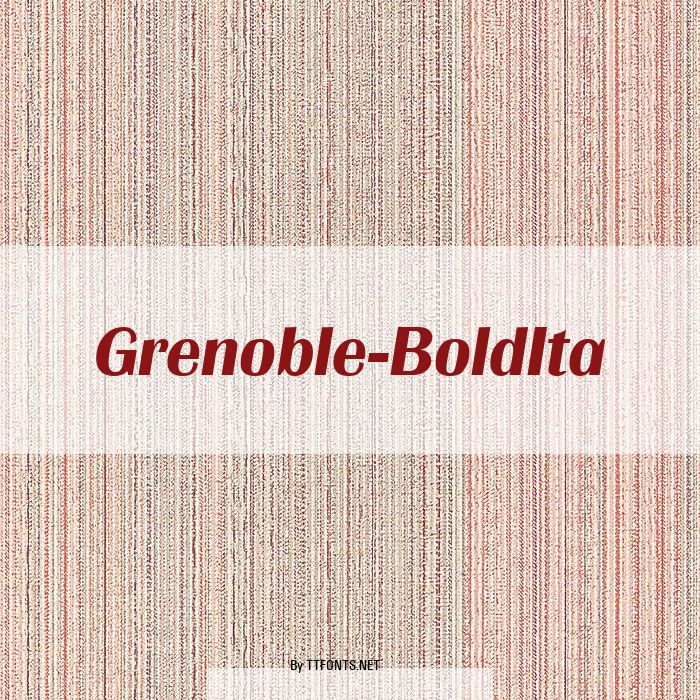 Grenoble-BoldIta example