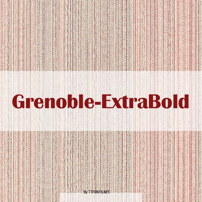 Grenoble-ExtraBold example