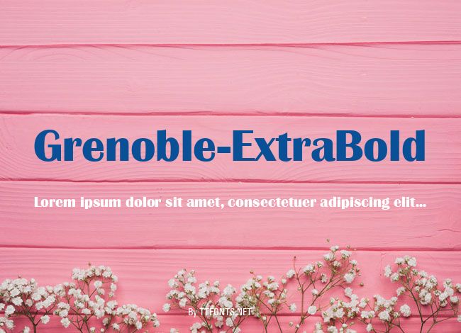 Grenoble-ExtraBold example